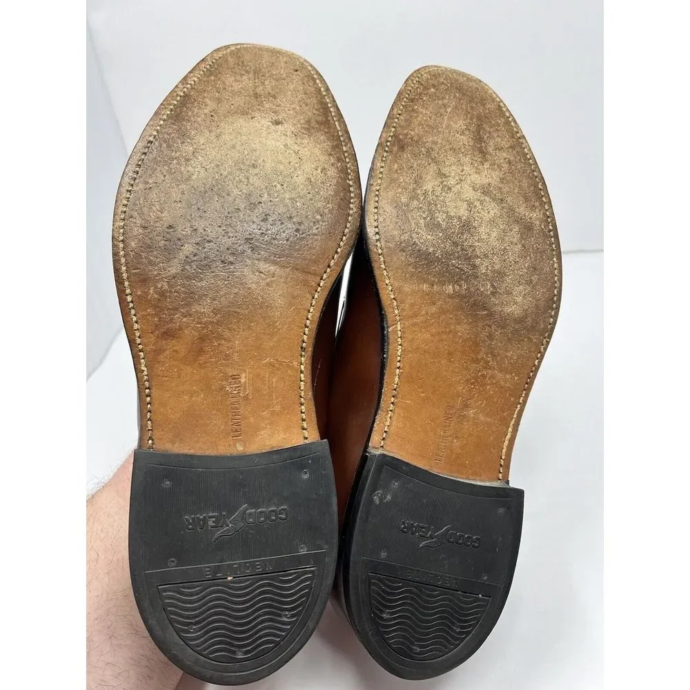 Haig and‎ Dunn Ltd Vintage Brown Leather Almond Toe Men's Dress Shoe Size 11M